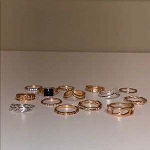 Gold & Silver Rings Size 5-8